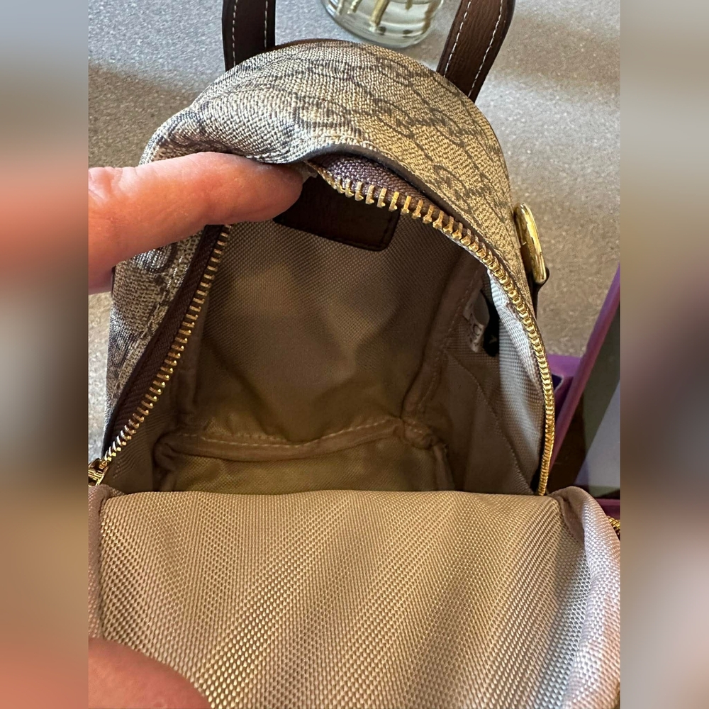 ♡♡♡ Brown Mini Backpack With Box - Picture 2 of 3